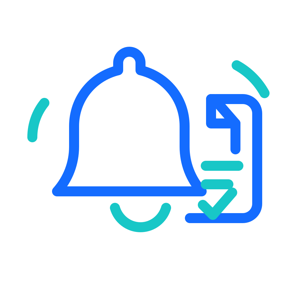 tender notification line icon